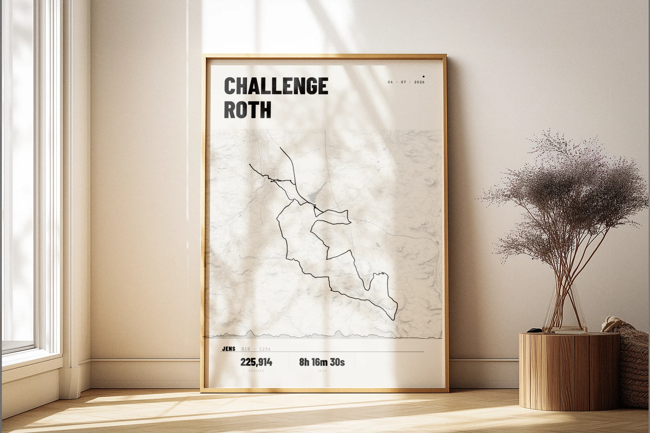 Affiche du Challenge Roth encadré dans l'espace